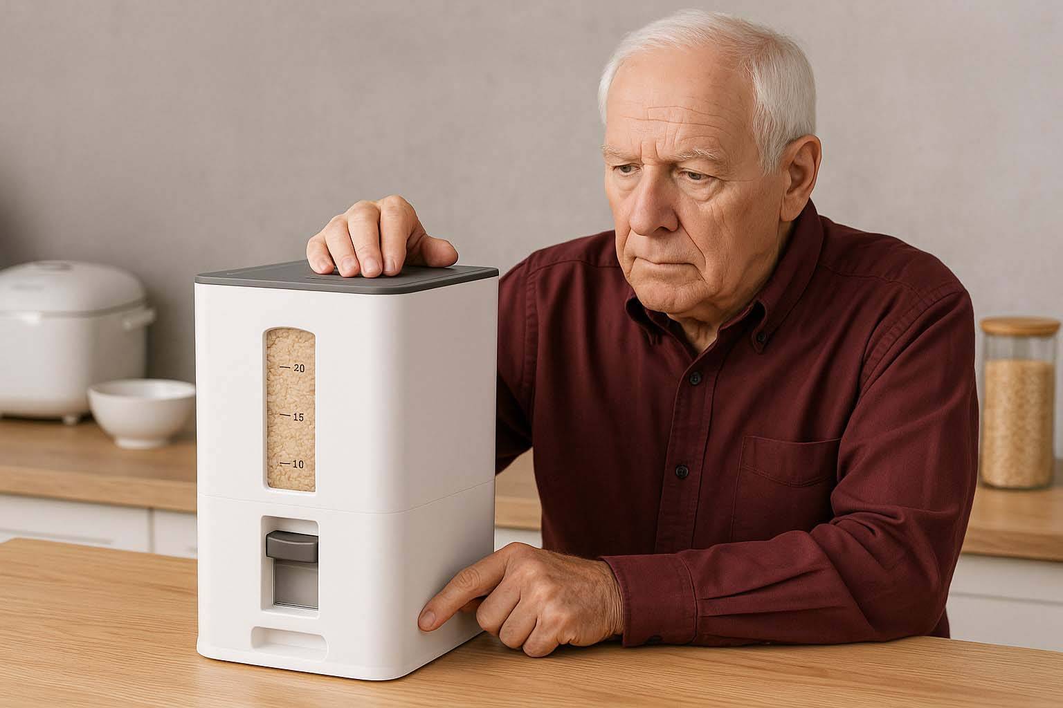 rice dispenser 50 lbs wholesale