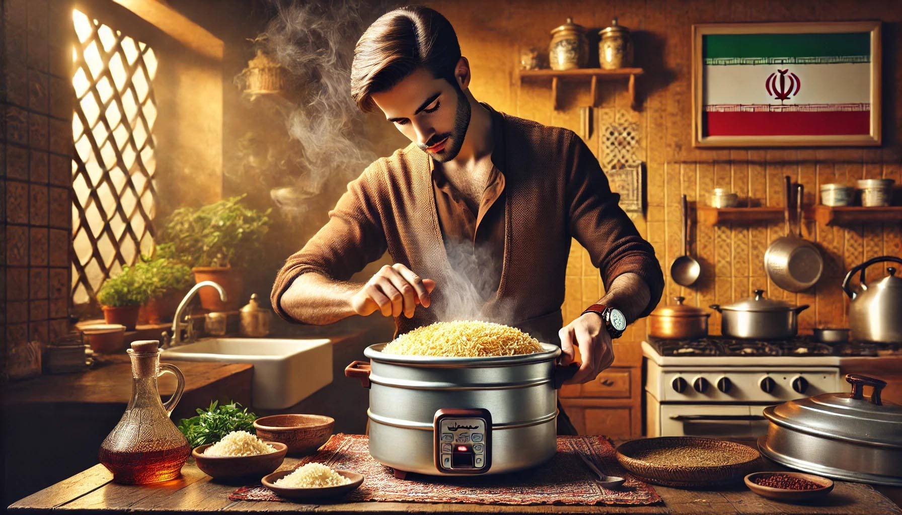 how to cook Iranian rice