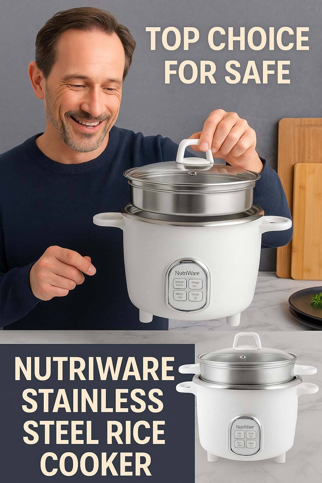 nutriware stainless steel rice cooker