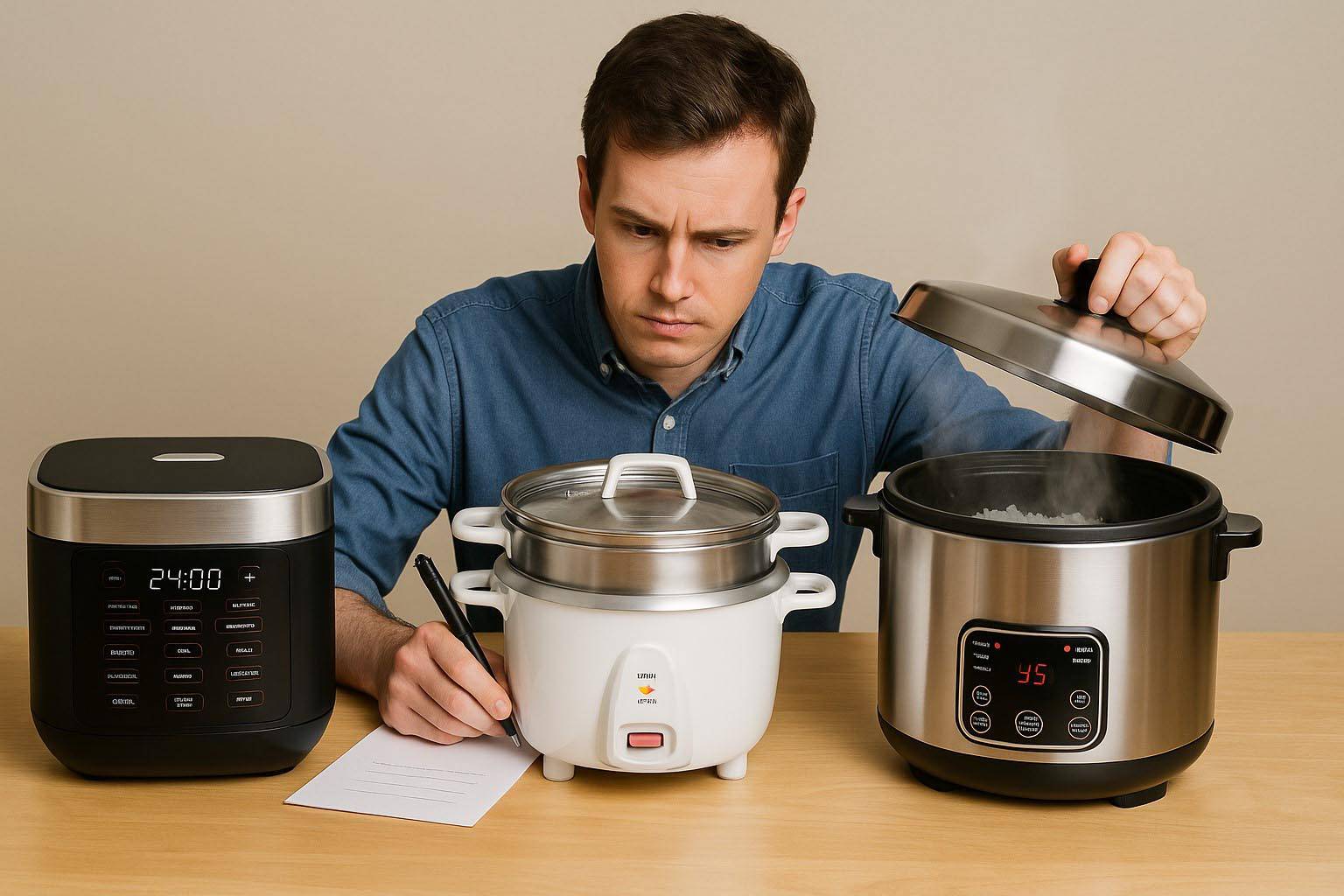 rice cooker with steamer basket