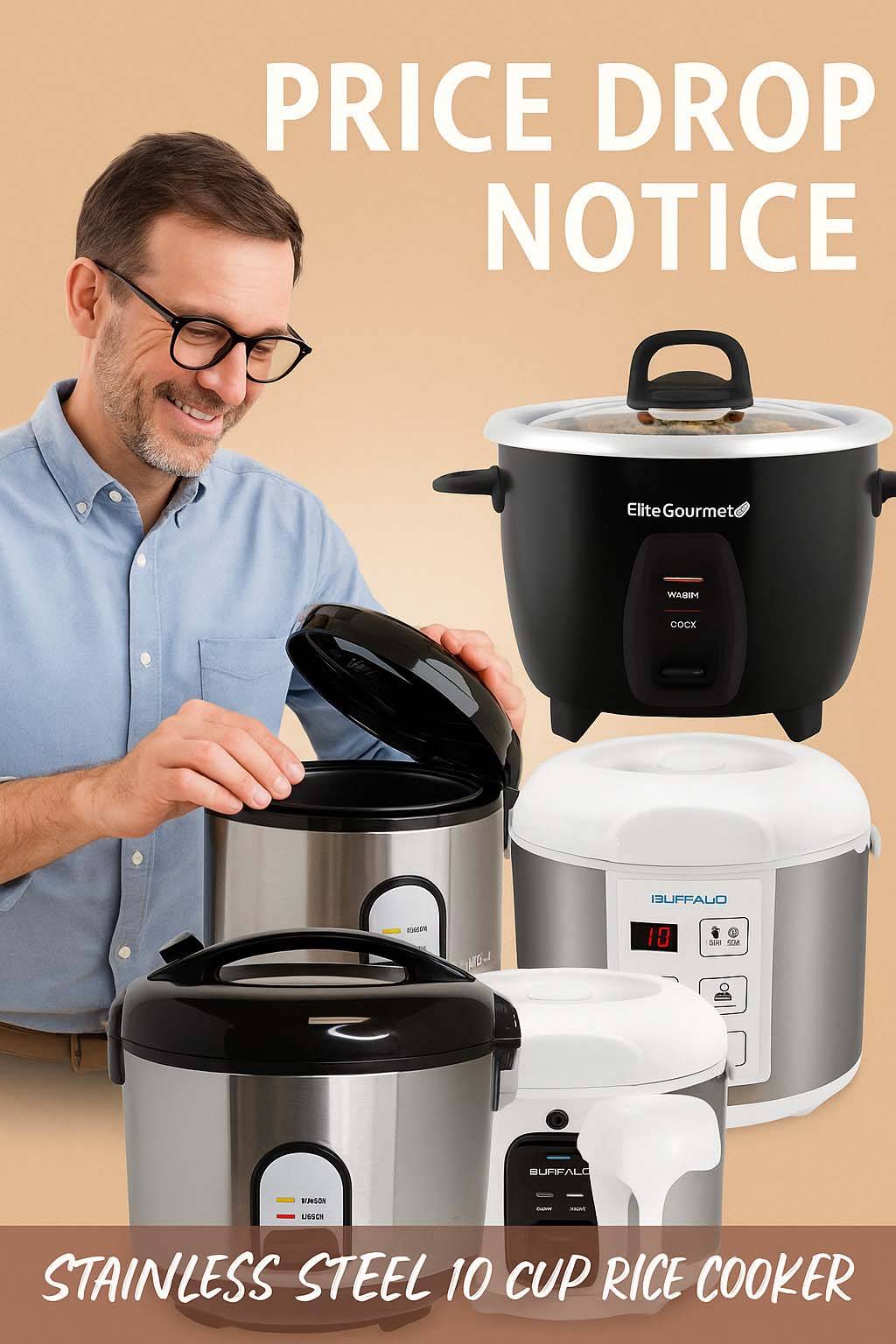 stainless steel 10 cup rice cooker