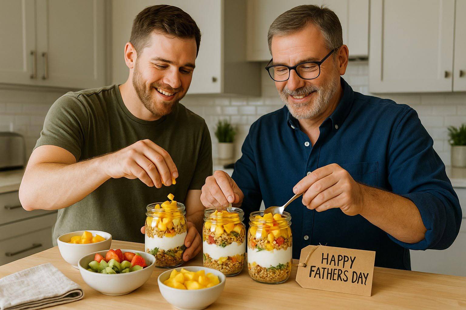 Tropical Fruit & Greek Yogurt Parfaits