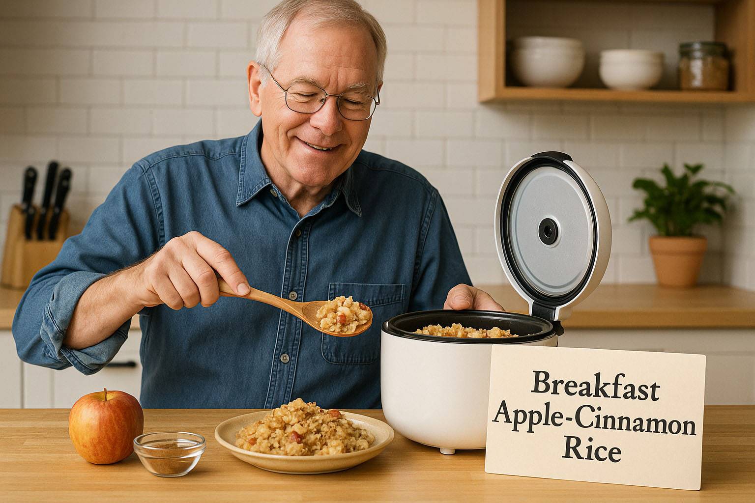 Breakfast Apple-Cinnamon Rice