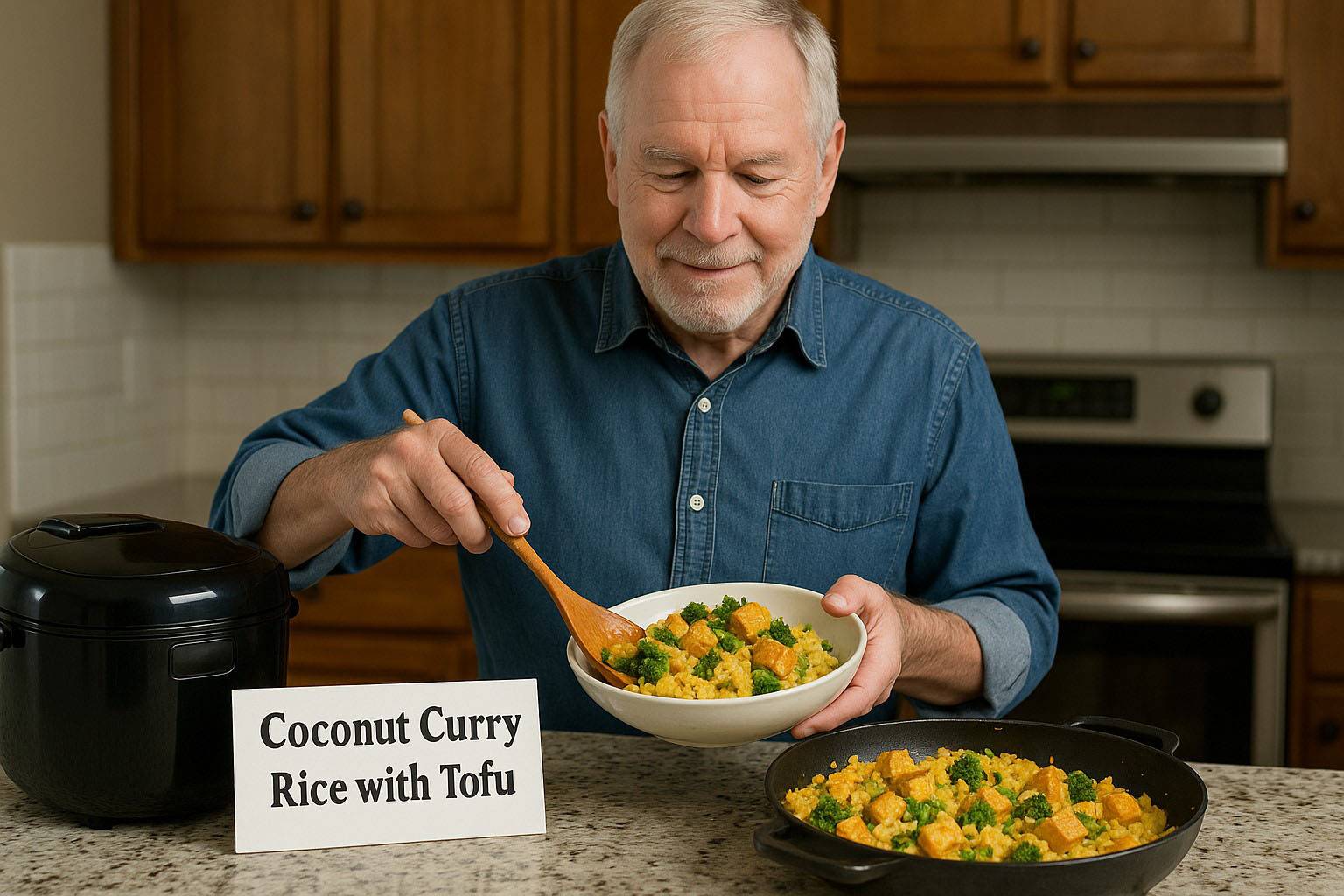 Coconut Curry Rice with Tofu