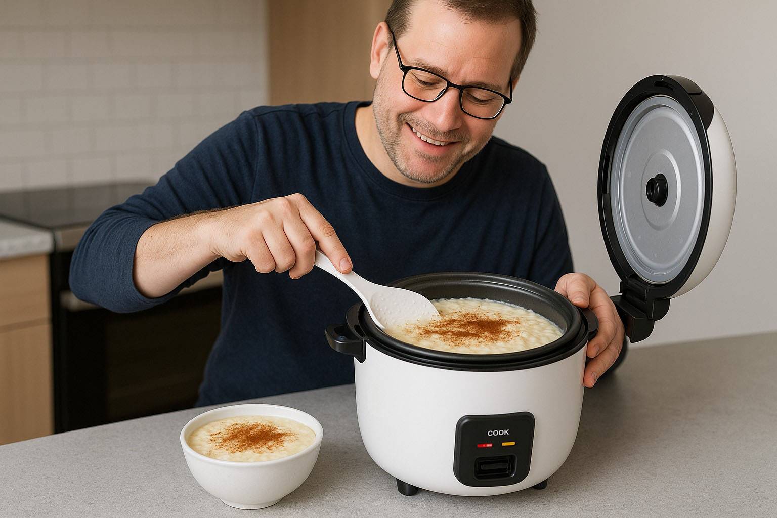 Sweet Rice Pudding with Cinnamon