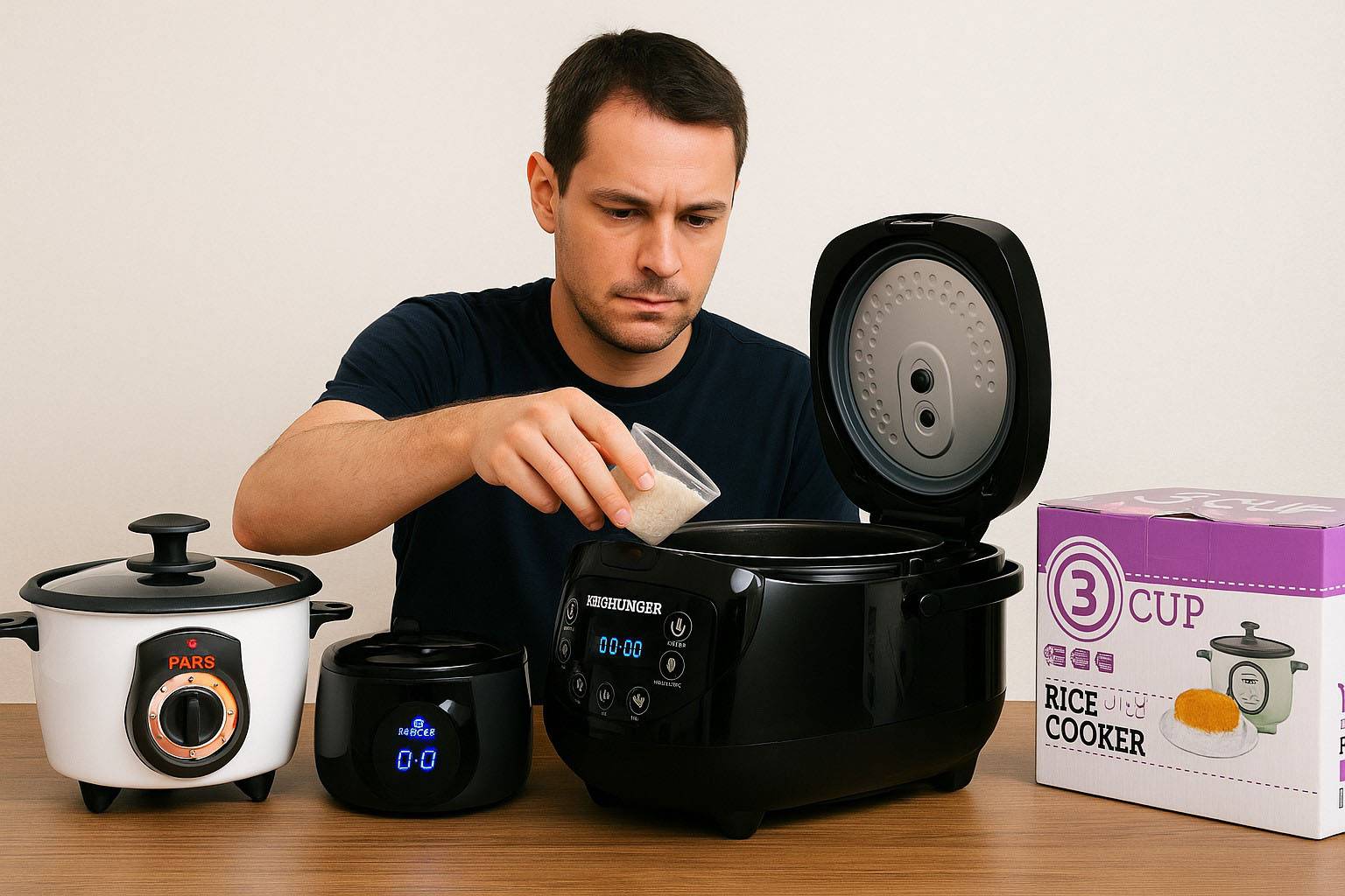 rice cooker size for 3 person